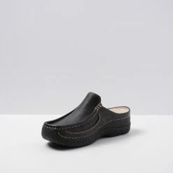 Wolky Comfortschoenen Roll Slide Zwart Leer -Dames-schoenen Verkoop 550x745 7
