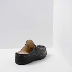 Wolky Comfortschoenen Roll Slide Zwart Leer -Dames-schoenen Verkoop 550x745 8
