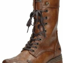 Mustang Dames Veterboot - Cognac - Maat 39 -Dames-schoenen Verkoop 550x756 6