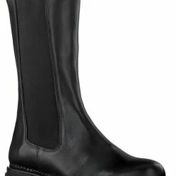 Cashott Vrouwen Leren Chelsea Boots / Laarzen / Damesschoenen 24204 - Zwart - Maat 38 -Dames-schoenen Verkoop 550x778 1