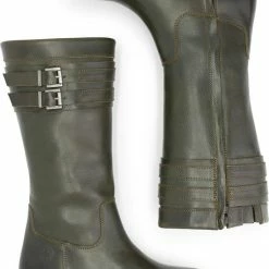 Travelin' Solstad Leren Dames Laarzen - Wol Gevoerde Laars - Olijfgroen/Legergroen Leer - Maat 40 4 Travelin' Solstad Leren Dames Laarzen - Wol Gevoerde Laars - Olijfgroen/Legergroen Leer - Maat 40 -Dames-schoenen Verkoop 550x785 5