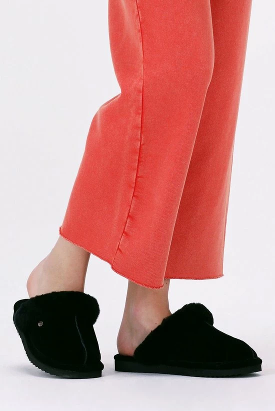 Warmbat Lismore Suede Dames Pantoffels - Black - Maat 37 Warmbat Lismore Suede Dames Pantoffels - Black - Maat 37 -Dames-schoenen Verkoop