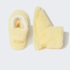 DeFacto - Dames Pluche - Panduf - Huislaarzen - Huisschoenen - Geel -Dames-schoenen Verkoop 550x824 2